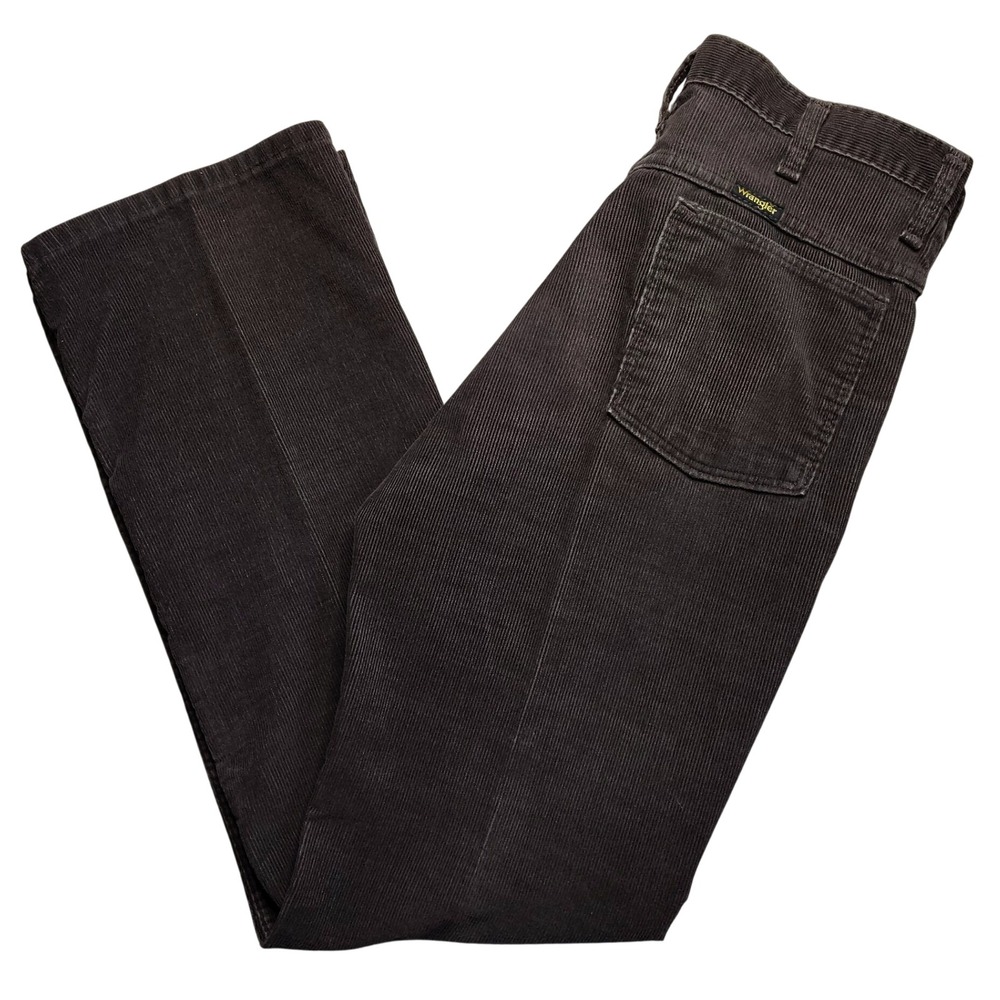 Wrangler Corduroy Pants Mens 33M Brown Vintage 700CT Made in USA Scovill Zipper